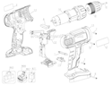 Page A Diagram and Parts List for GC1800 Type 2 Black and Decker Cordless Drill